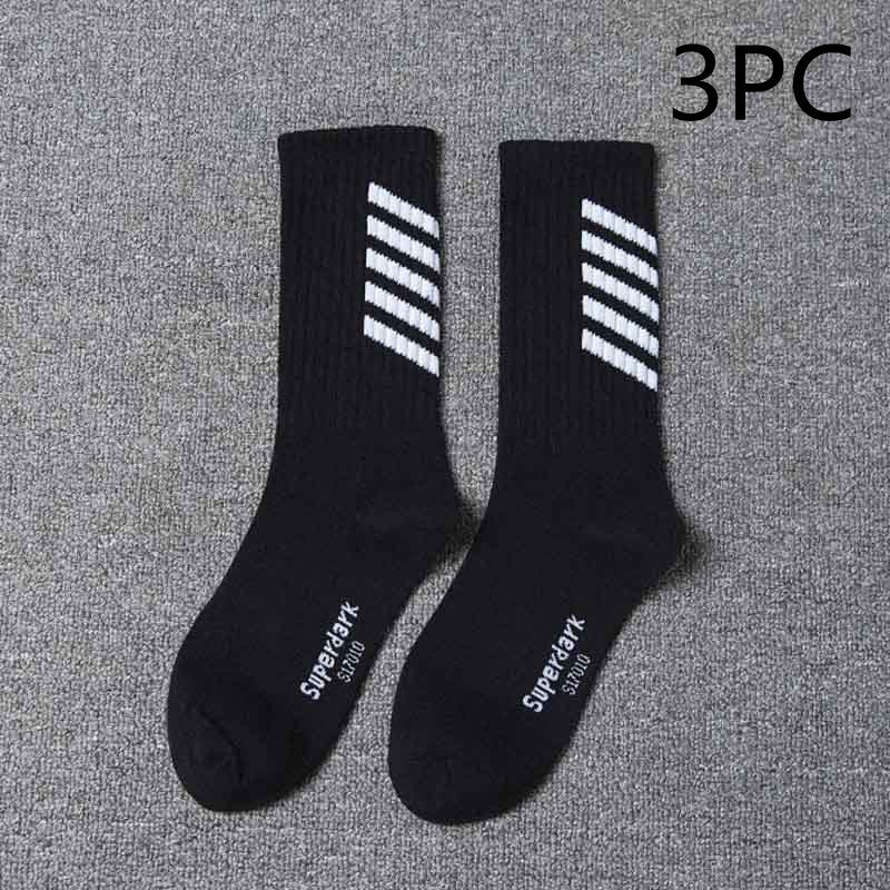 Striped Athletic Socks – Thick, Breathable Sports Socks for Gym & Outdoor