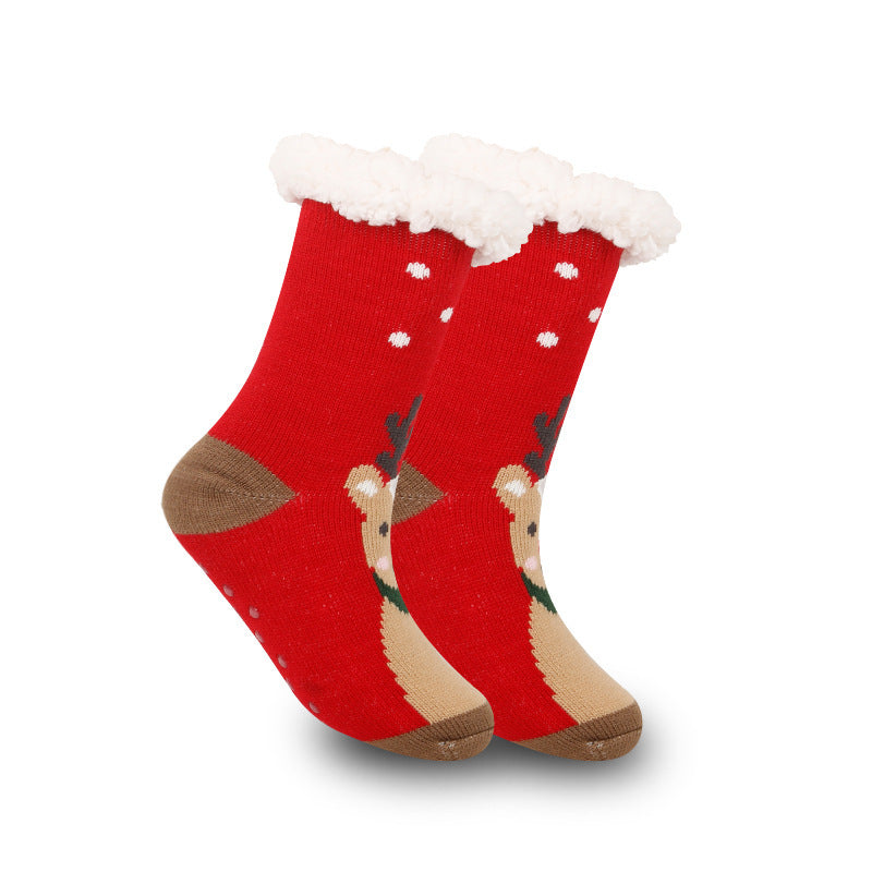 Holiday Fleece Socks – Thick, Soft, and Warm Indoor Room Wear