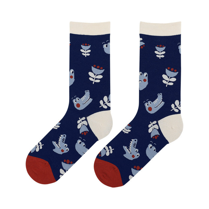 Animal Cartoon Socks – Fun & Cozy Cotton Tube Socks