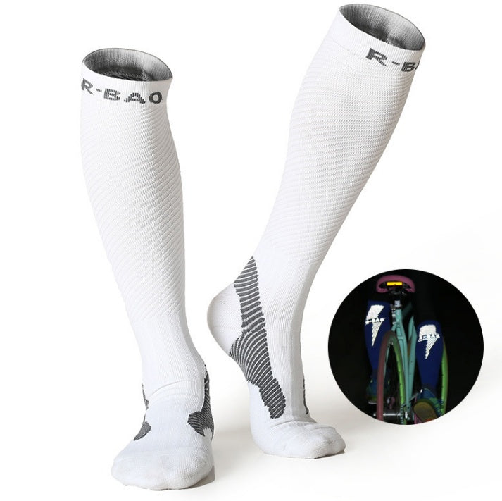 R-BAO Athletic Compression Socks – Long Tube Socks for Running & Recovery