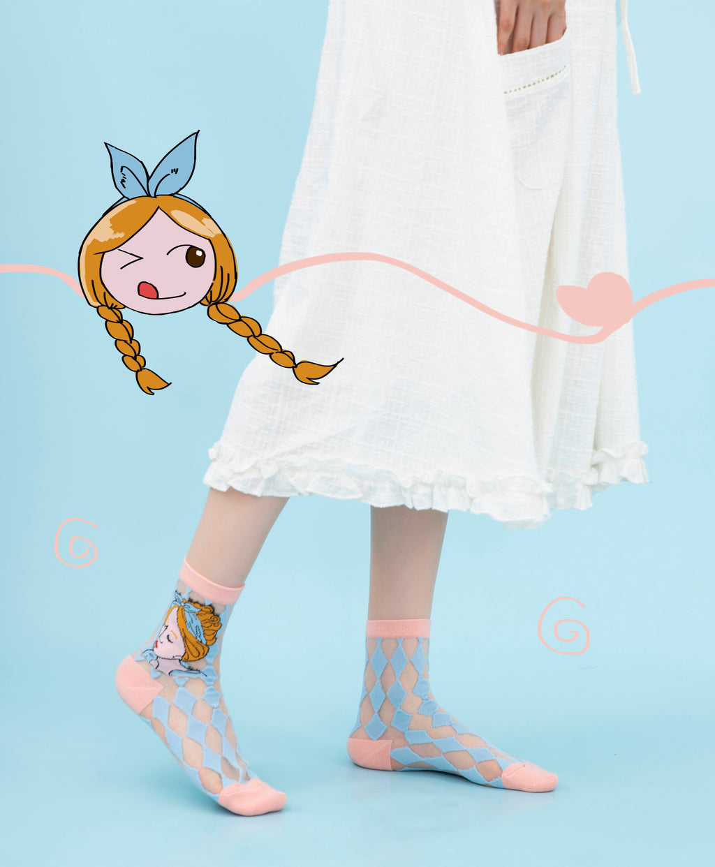 Trendy Glass Silk Socks – Summer Sheer Crystal Socks