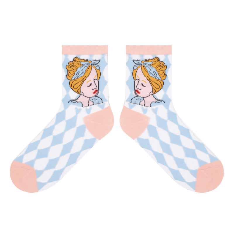 Trendy Glass Silk Socks – Summer Sheer Crystal Socks