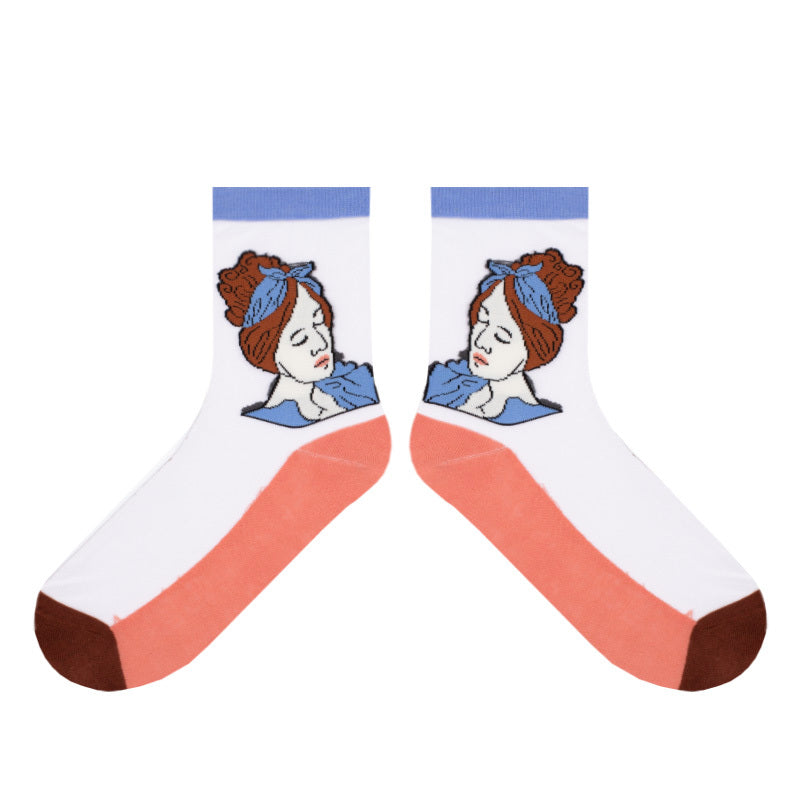 Trendy Glass Silk Socks – Summer Sheer Crystal Socks