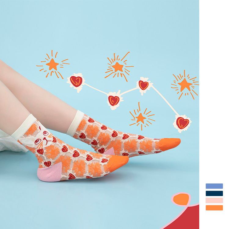 Trendy Glass Silk Socks – Summer Sheer Crystal Socks