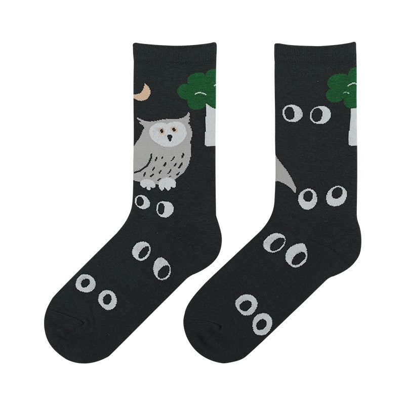 Animal Cartoon Socks – Fun & Cozy Cotton Tube Socks