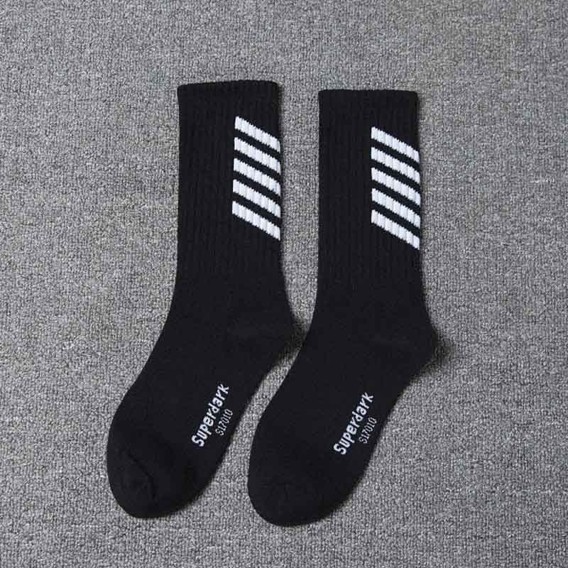 Striped Athletic Socks – Thick, Breathable Sports Socks for Gym & Outdoor