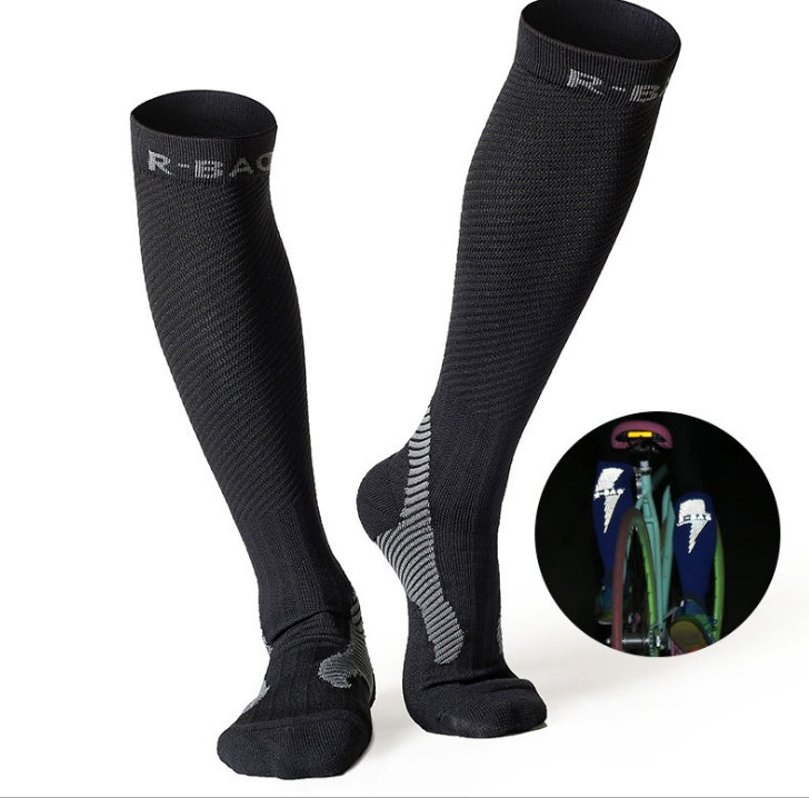 R-BAO Athletic Compression Socks – Long Tube Socks for Running & Recovery