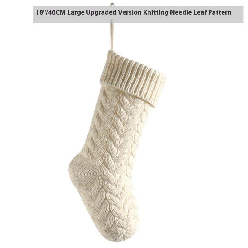 Large Knitted Pendant Gift Bag – Decorative Twist Design for Home & Crafts