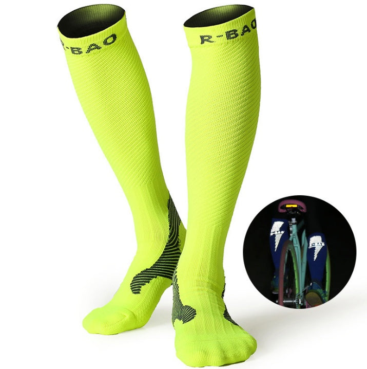 R-BAO Athletic Compression Socks – Long Tube Socks for Running & Recovery