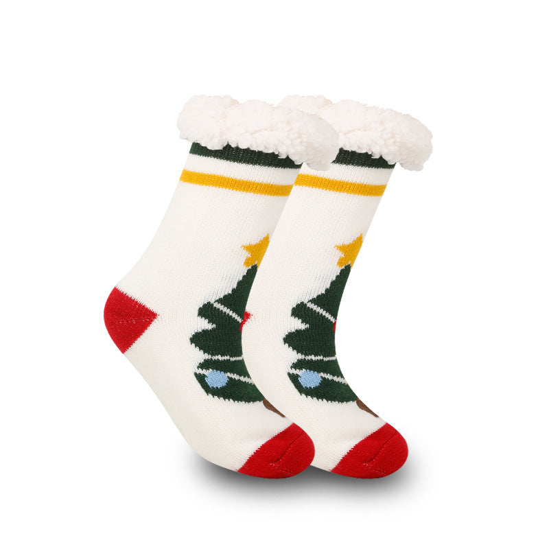 Holiday Fleece Socks – Thick, Soft, and Warm Indoor Room Wear