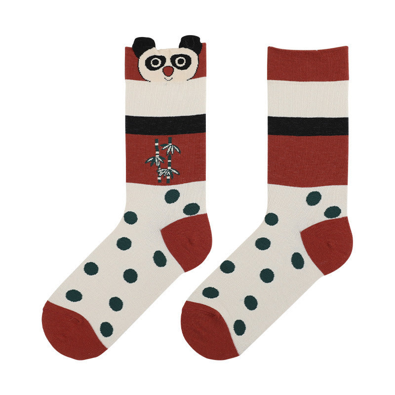 Animal Cartoon Socks – Fun & Cozy Cotton Tube Socks