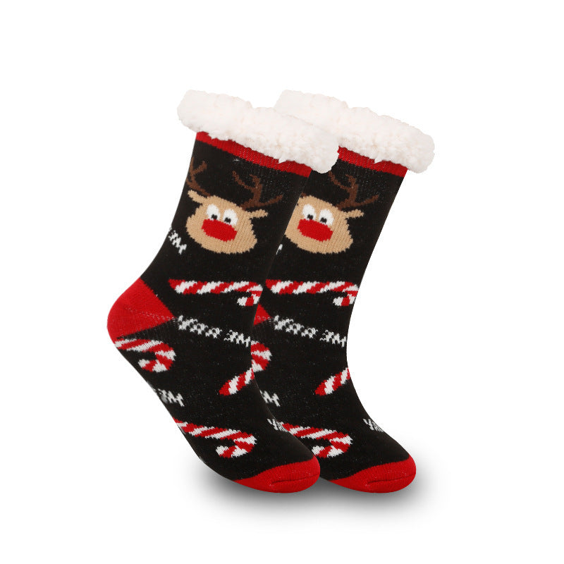 Holiday Fleece Socks – Thick, Soft, and Warm Indoor Room Wear