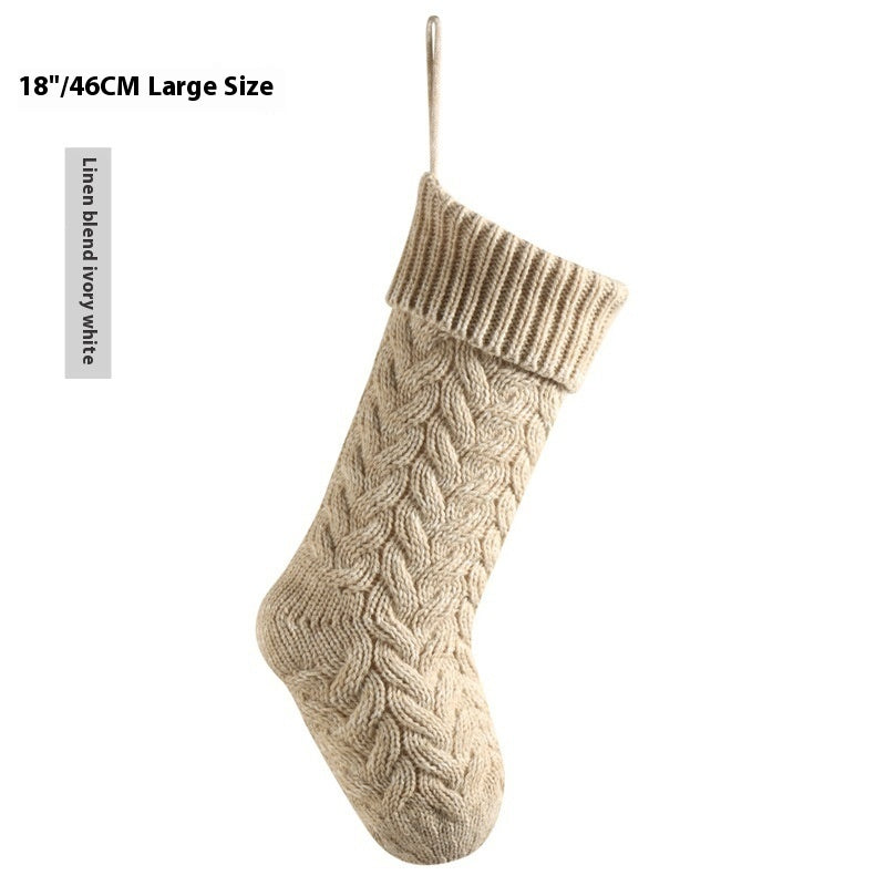 Large Knitted Pendant Gift Bag – Decorative Twist Design for Home & Crafts