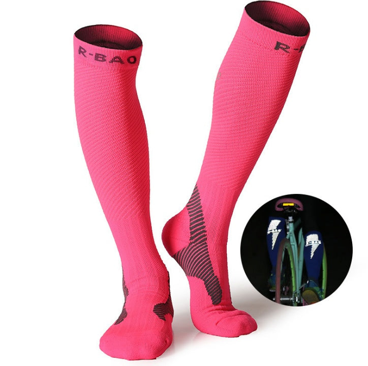 R-BAO Athletic Compression Socks – Long Tube Socks for Running & Recovery