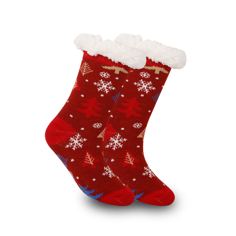 Holiday Fleece Socks – Thick, Soft, and Warm Indoor Room Wear
