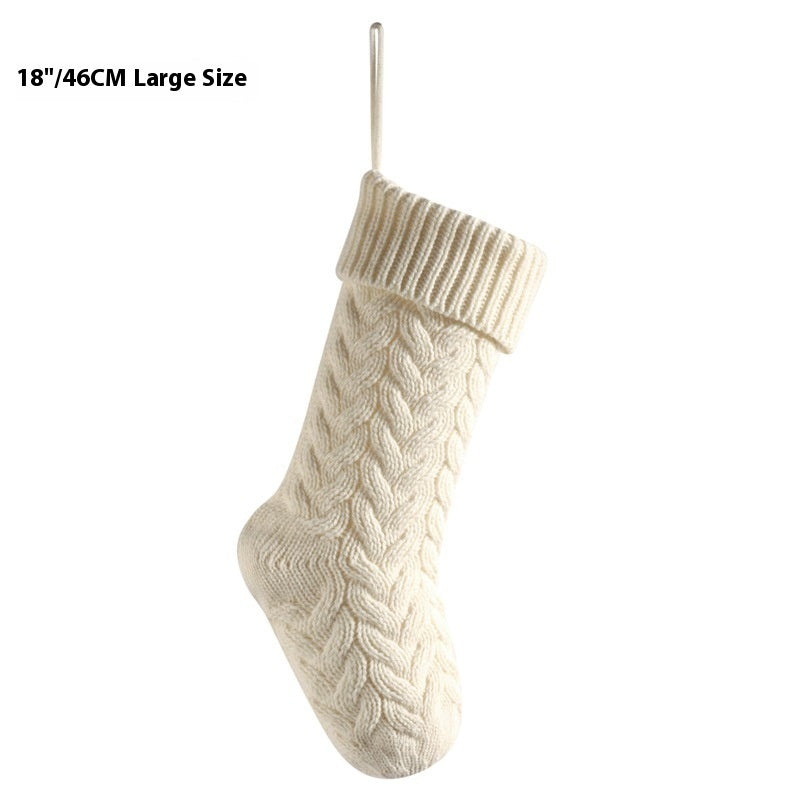 Large Knitted Pendant Gift Bag – Decorative Twist Design for Home & Crafts