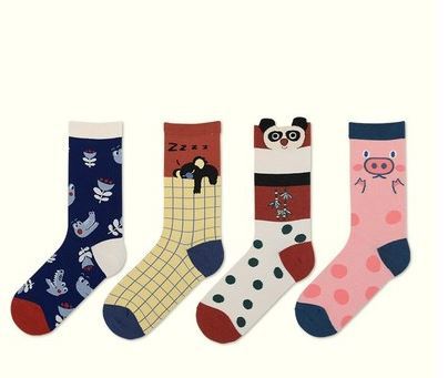 Animal Cartoon Socks – Fun & Cozy Cotton Tube Socks