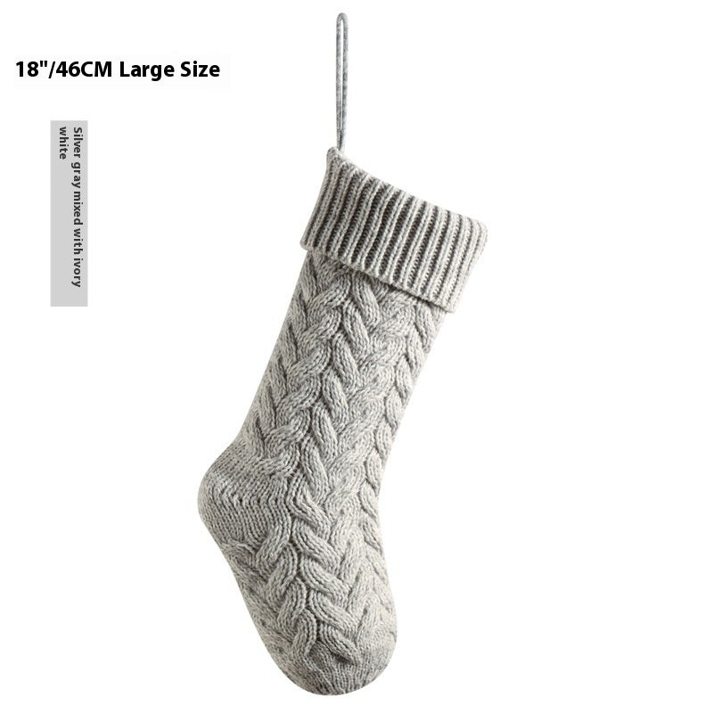 Large Knitted Pendant Gift Bag – Decorative Twist Design for Home & Crafts