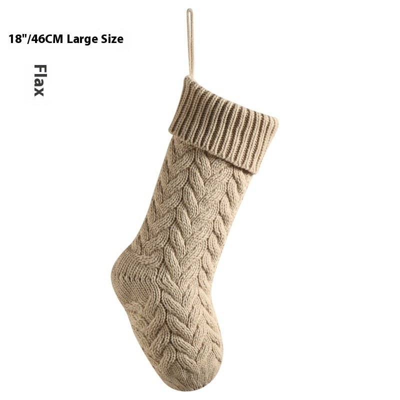 Large Knitted Pendant Gift Bag – Decorative Twist Design for Home & Crafts