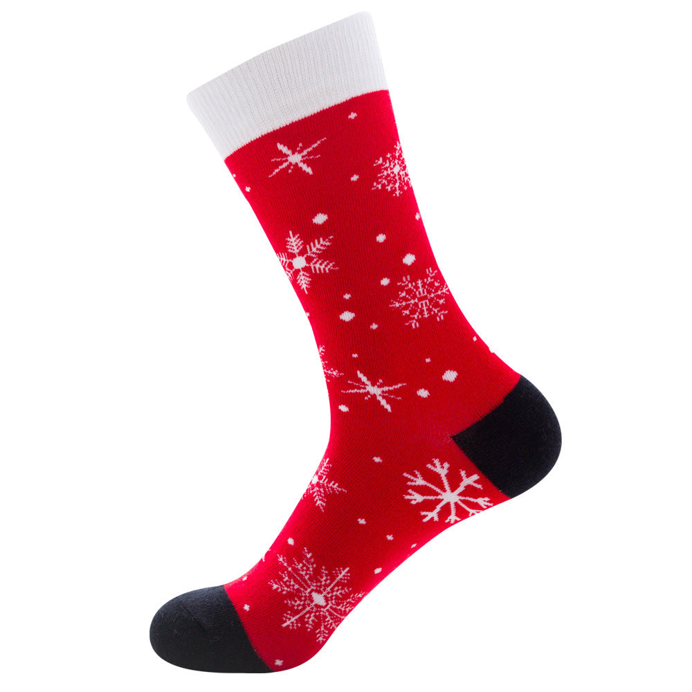 Holiday Crew Socks – Santa Claus, Moose, Winter Cotton Sock Gift