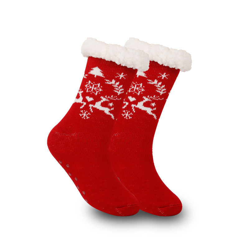 Holiday Fleece Socks – Thick, Soft, and Warm Indoor Room Wear