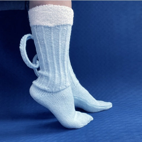Cheers To Your Toes! 3D Beer Mug Knit Socks – Funny Warm Tube Socks for Winter